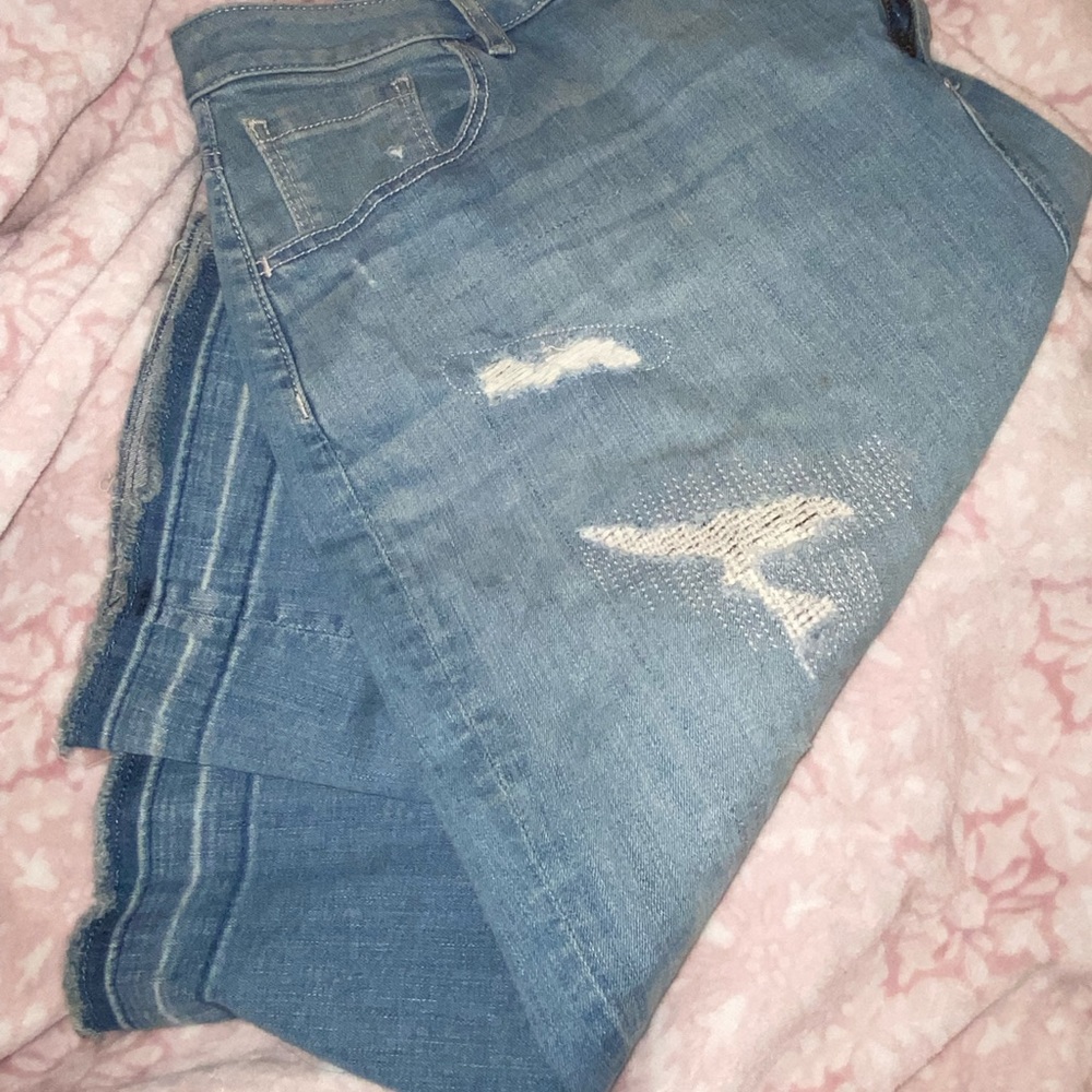 Light Blue Denim Skirt